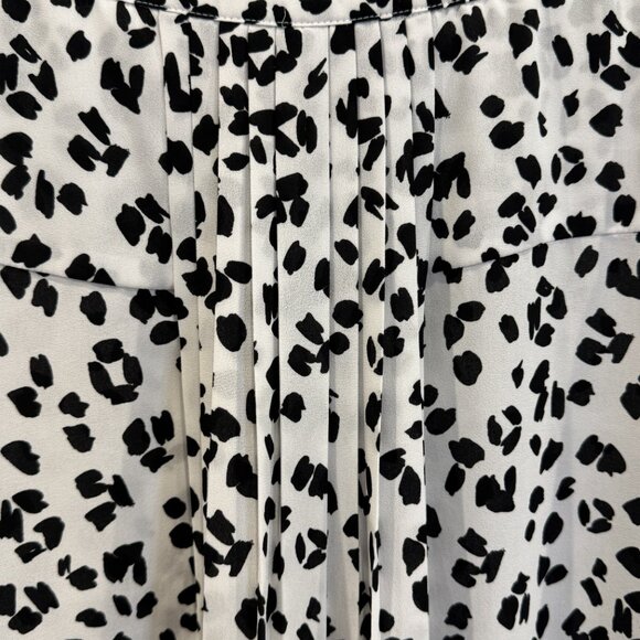 NYDJ Animal Print Sheer Top Black & White EUC - Picture 8 of 10